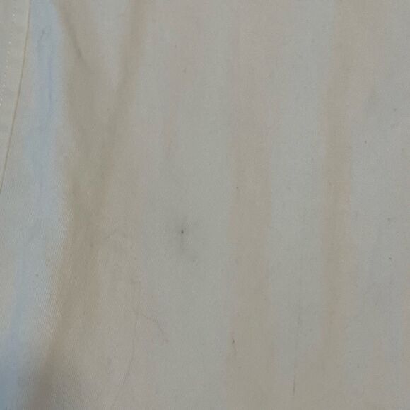 Anthropologie Cotton Maxi Skirt Cream Knit Front Slit Side Zipper 16 - Picture 8 of 8